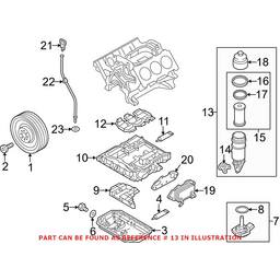 Audi Engine Oil Filter Housing 06E115405K - Genuine VW/Audi